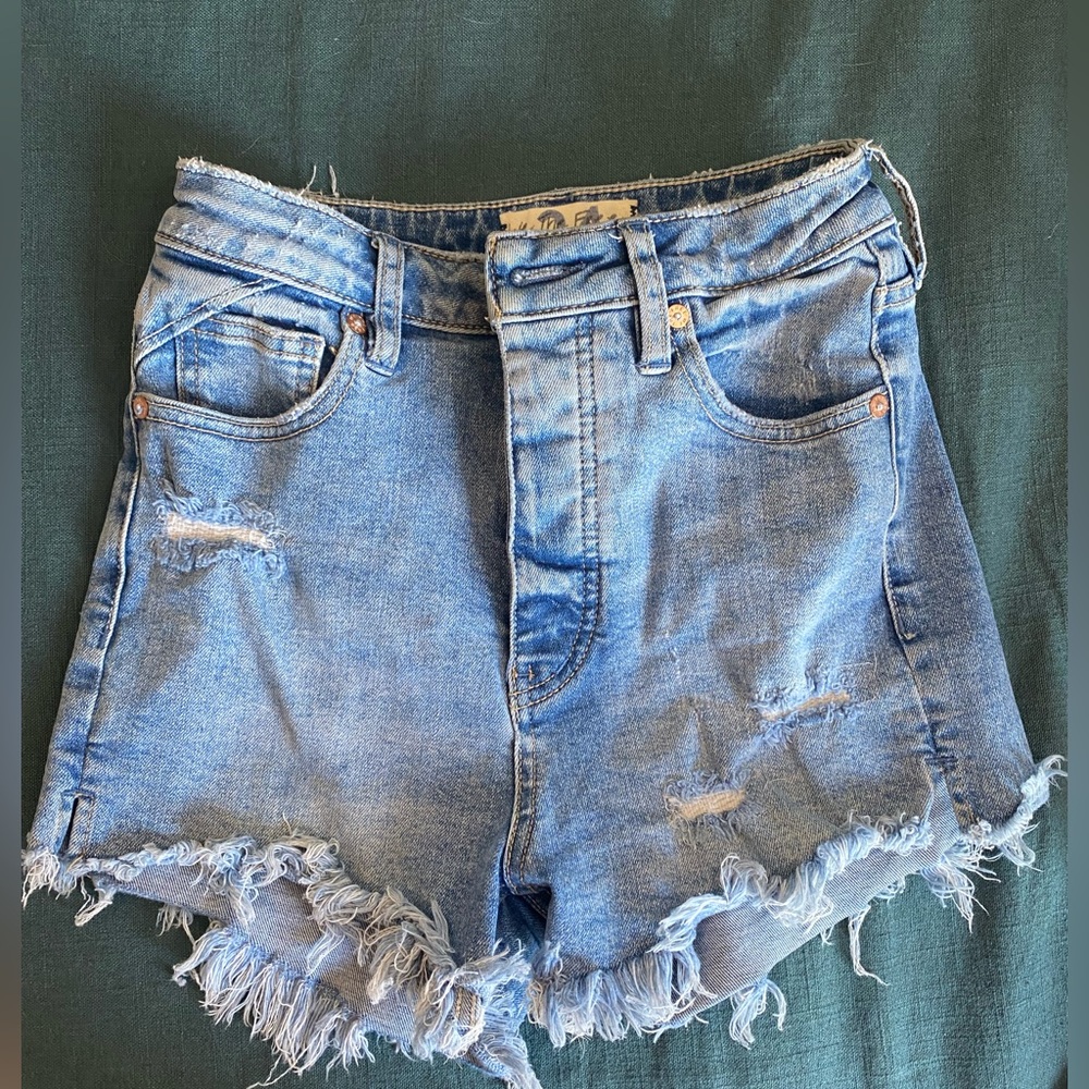 Free People CRVY Denim Cut off shorts, 24